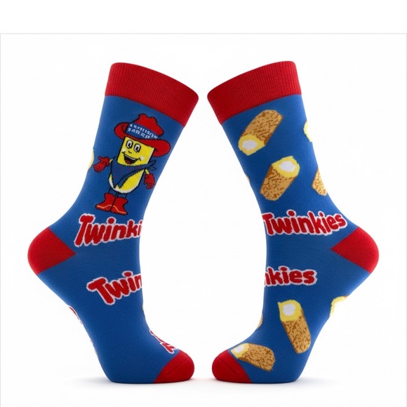 Twinkies Hostess Cakes Crew Socks 2 Pairs - Picture 3 of 7